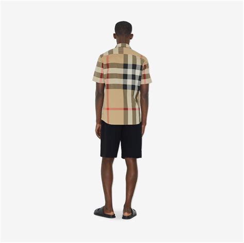 burberry check cotton shirt